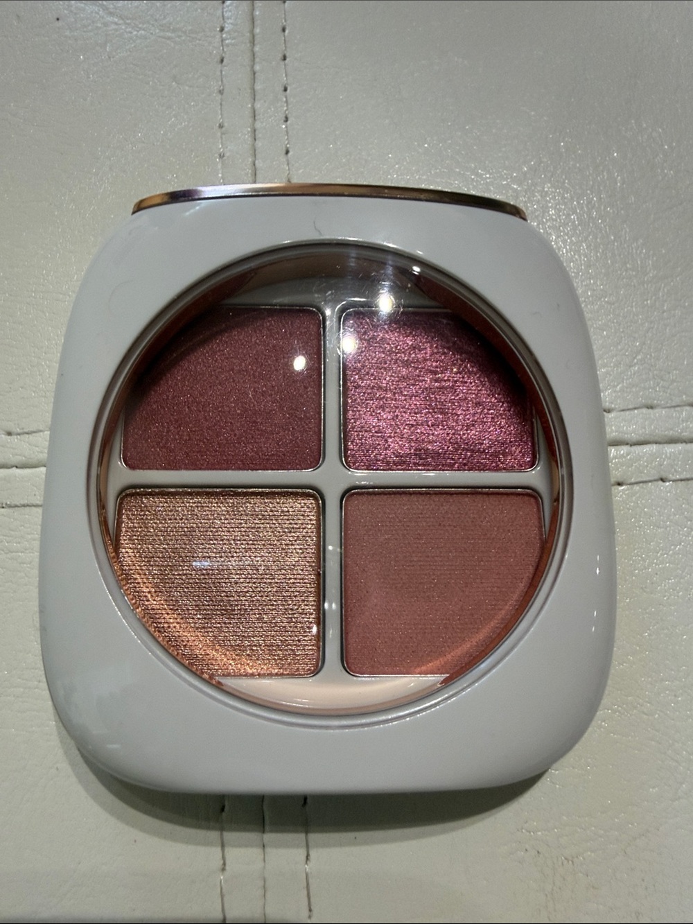 Shimmery Rose Quad Eyeshadow Palette - Neutral Pink Tones
